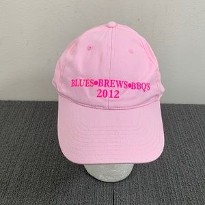 Blues Brews BBQ's 2012 Baseball Hat Womens OSFM Pink Adjustable Strapback Cap KC
